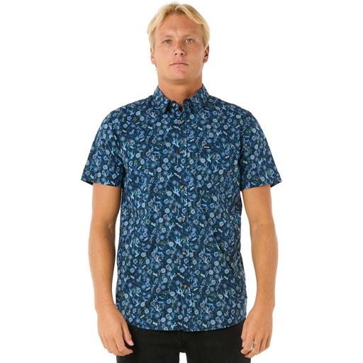 Rip Curl Men's Floral Reef Short Sleeve Shirt