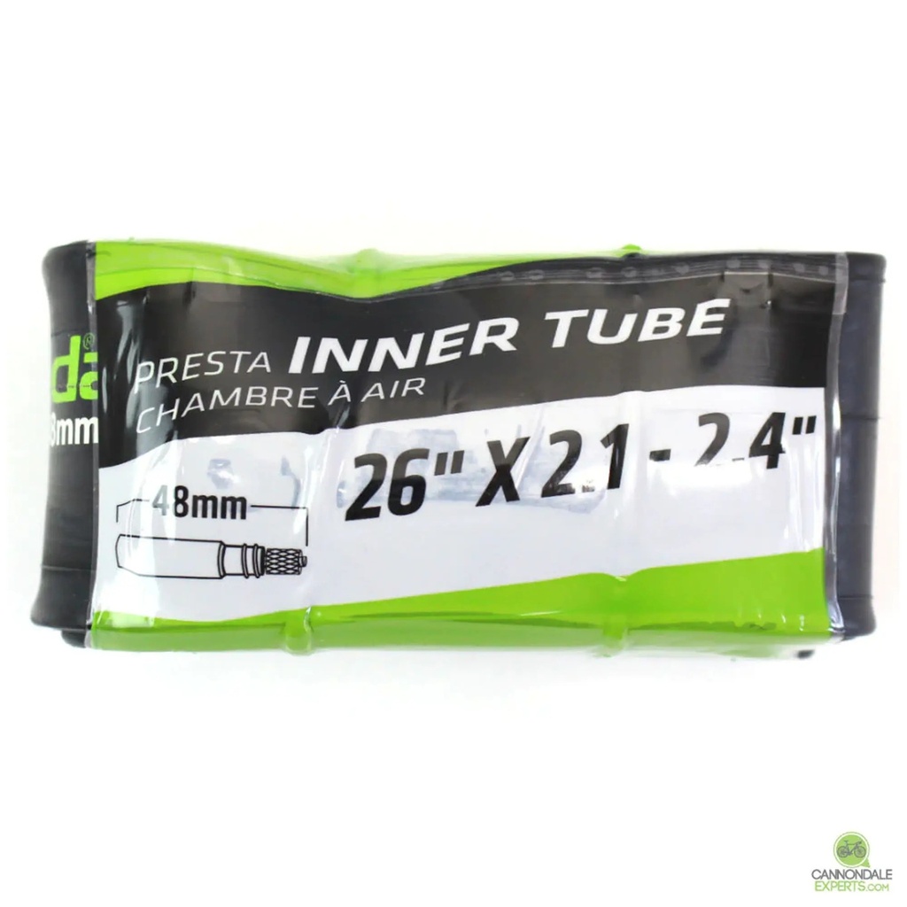 Cannondale 26 x 2.1- 2.4 48 mm Presta Valve Tube