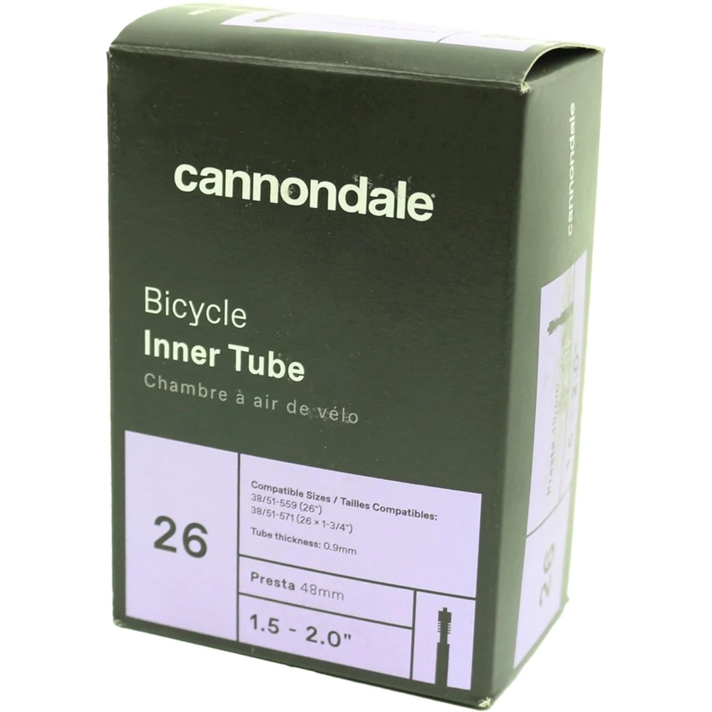 Cannondale 26 x 1.5-2.0 Presta 48 mm Valve Tube