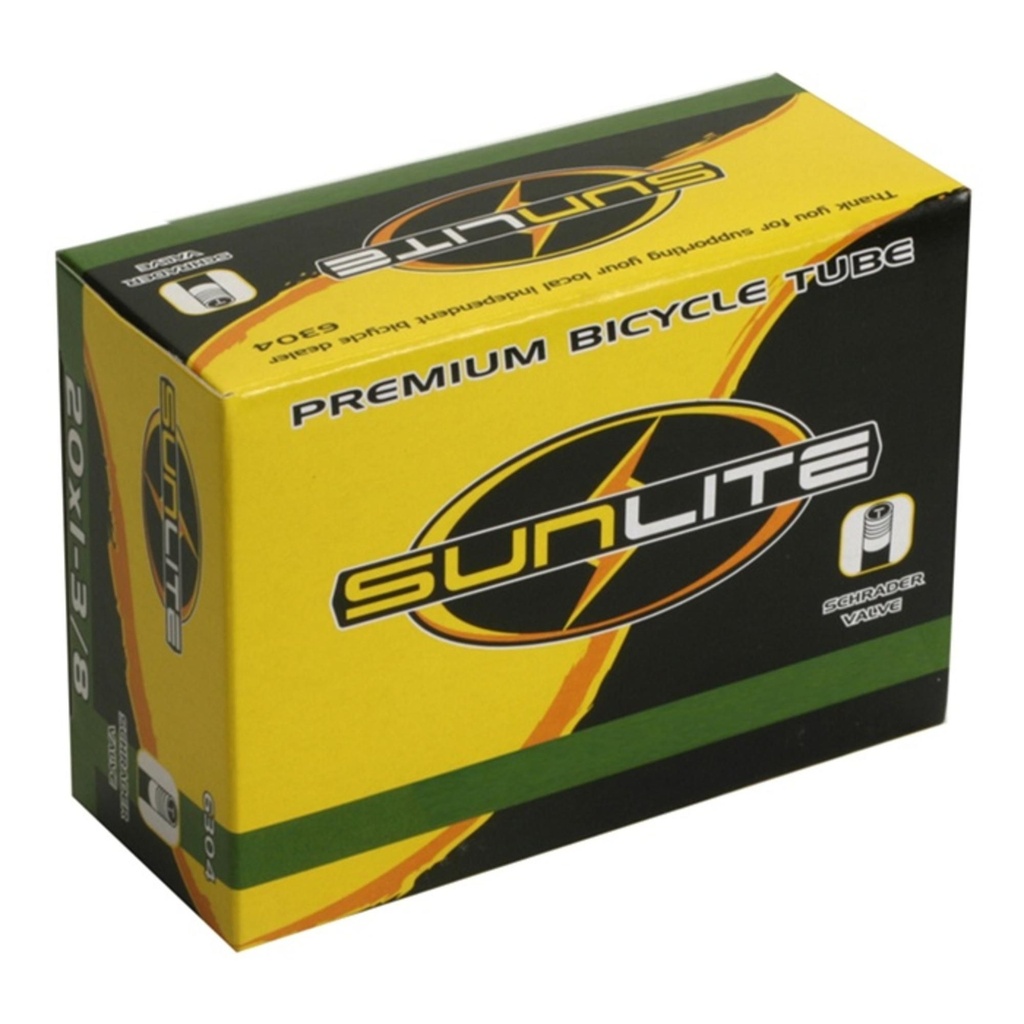 Sunlite 20 x 1.35 - 32mm Shrader Valve Tube