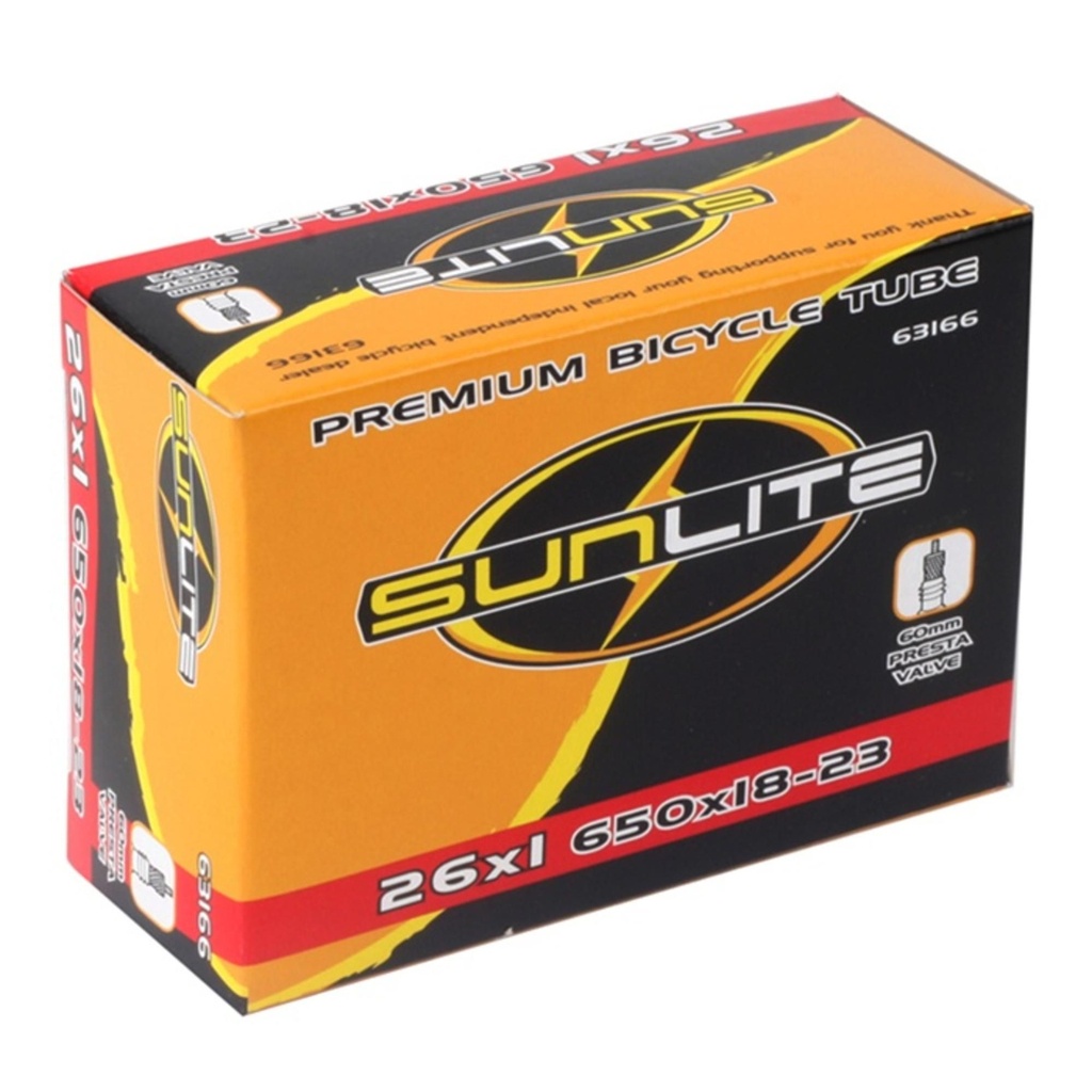 Sunlite 650 x 18-23 - 60mm Presta Valve Tube