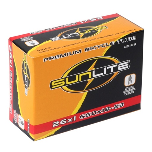 Sunlite 650 x 18-23 - 60mm Presta Valve Tube