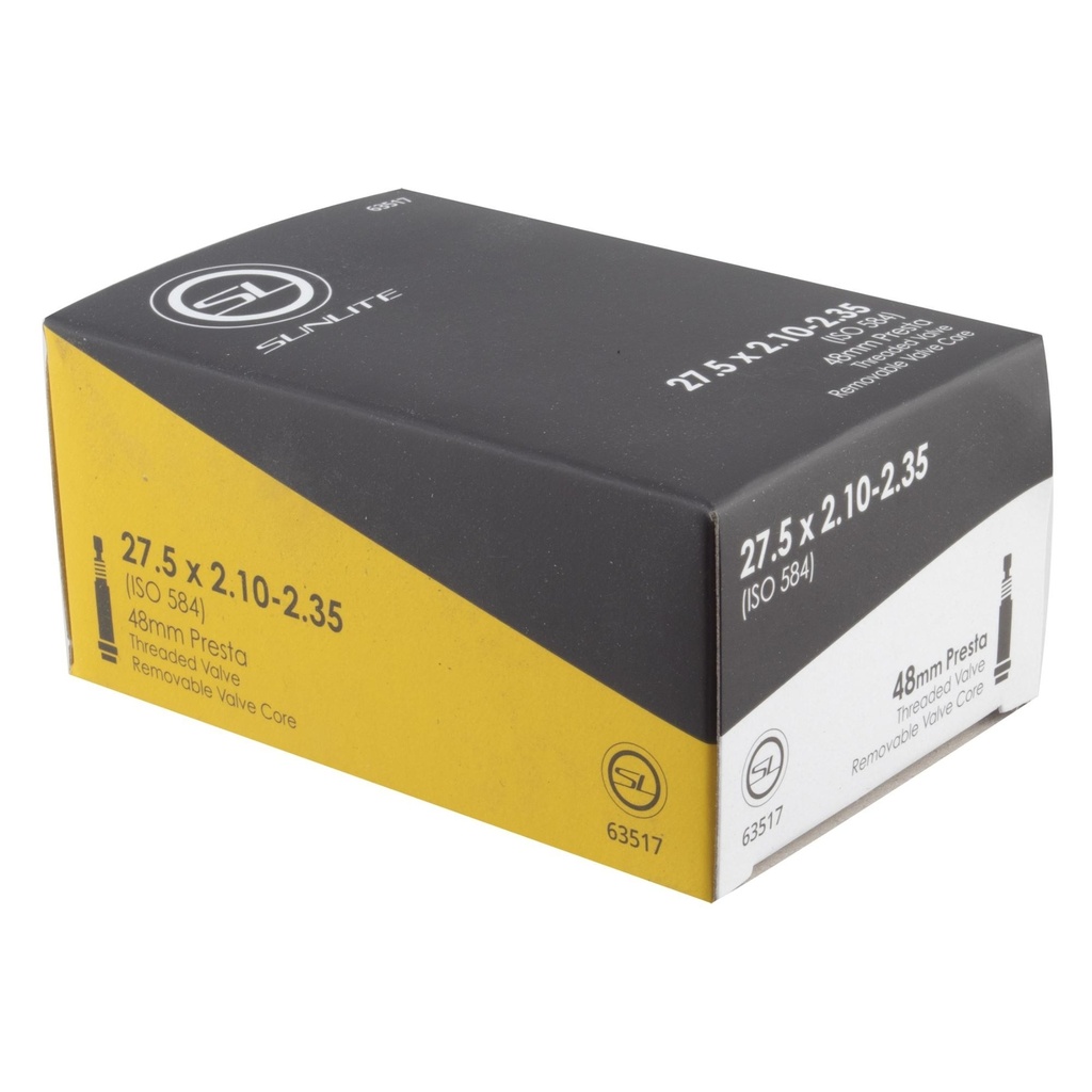 Sunlite 650 27.5 x 2.10/2.35 - 48mm Presta Valve Tube