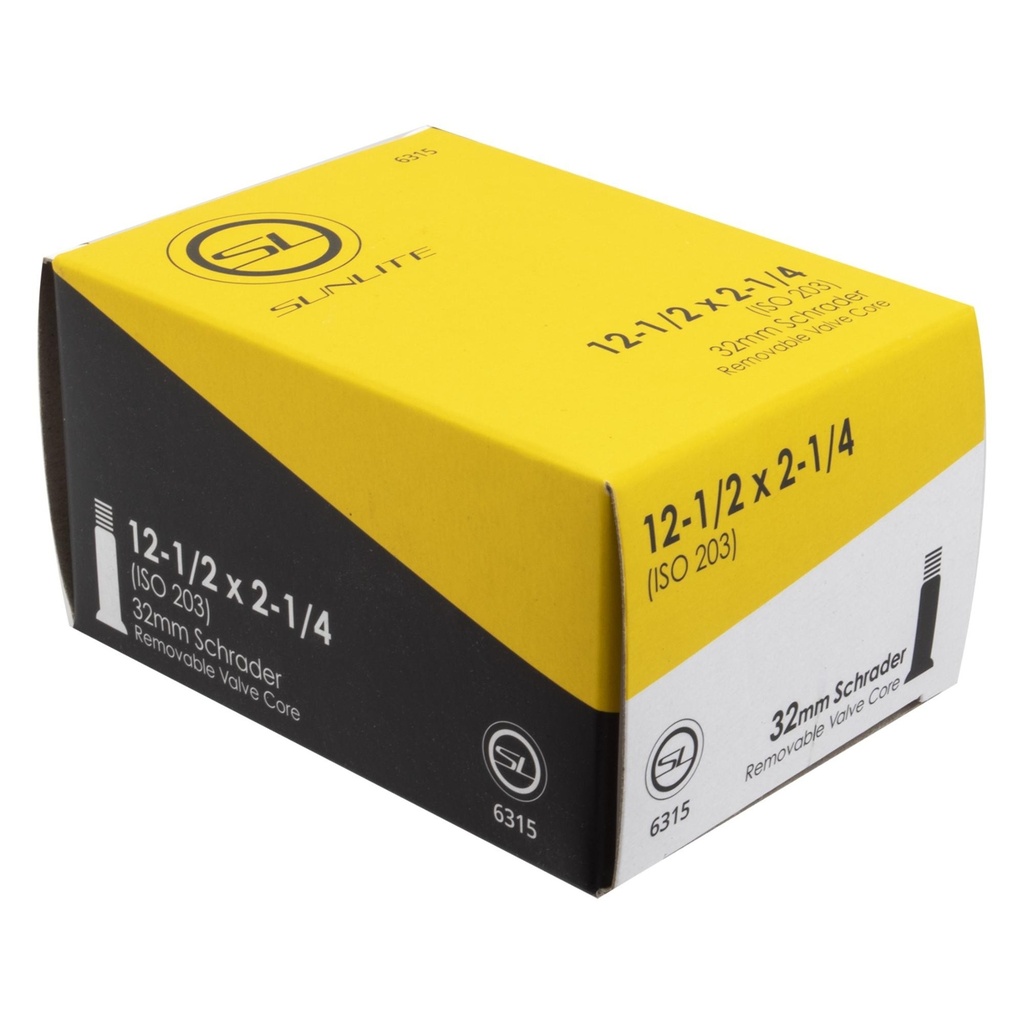 Sunlite 12 x 1.5-2.25 - 32mm Schrader Valve Tube