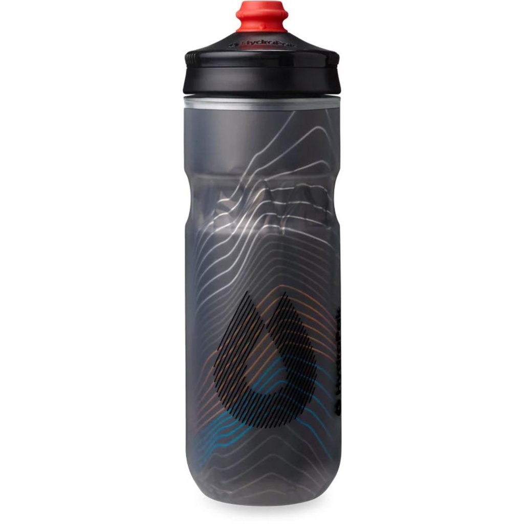 [000196881000000] HydraPak Polar Surge 20oz Water Bottle (Black)