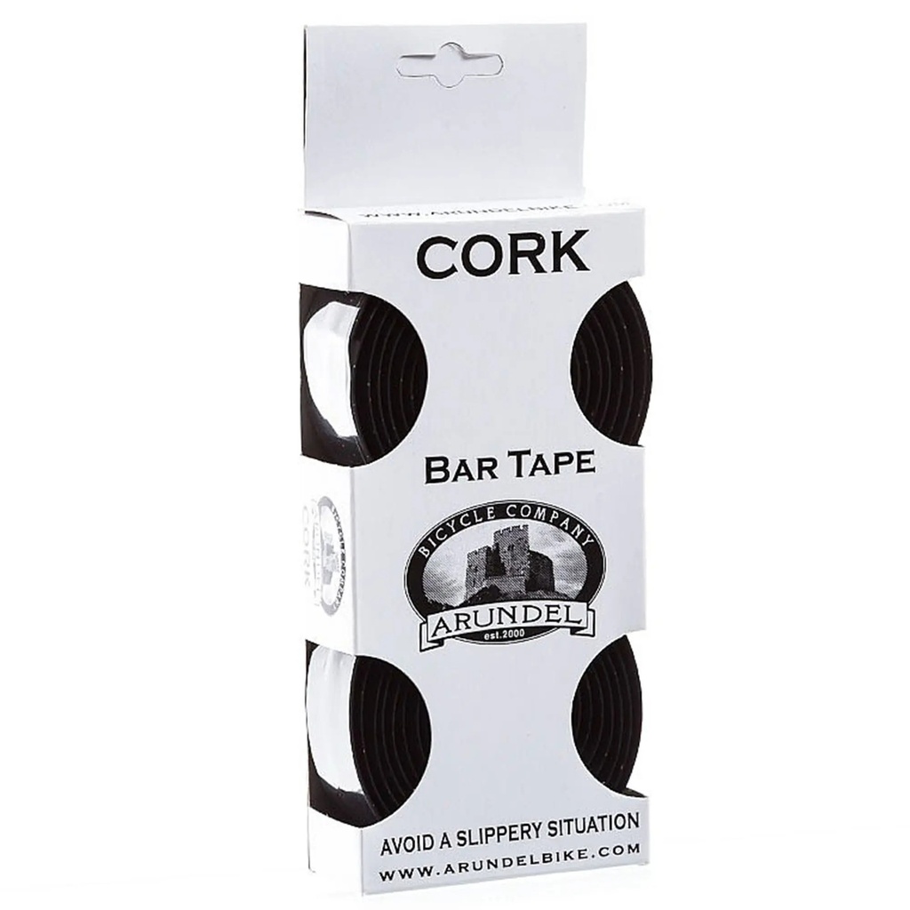 [000198368000000] Arundel Cork Handlebar Tape (Black)