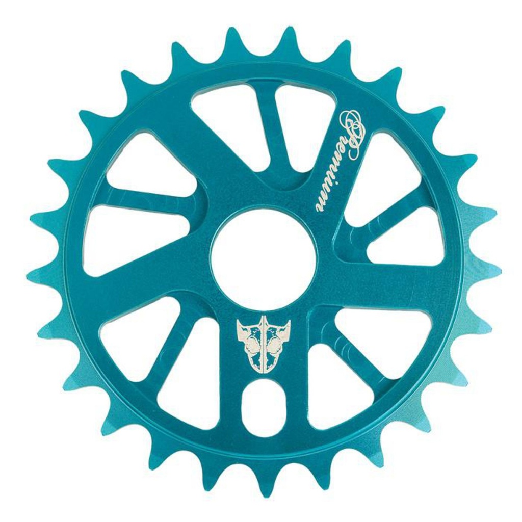 [000200245000001] Premium C/W PP Gnarstar Sprocket (Teal, 28)