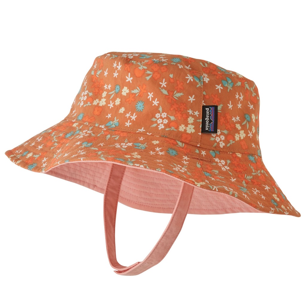 [000201286000000] Patagonia Little Girls' Sun Bucket Hat (Ojai Pixie/Toasted Peach)
