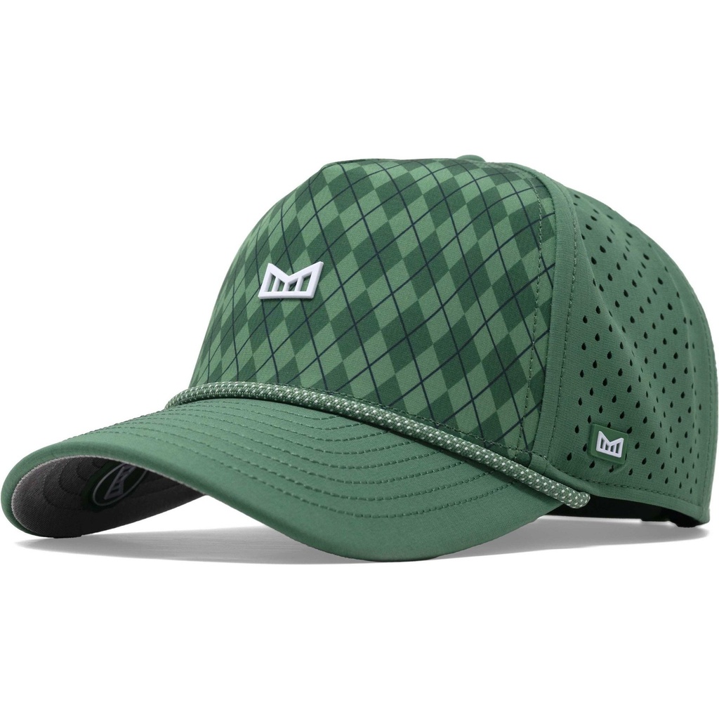 [000201845000000] Melin Men's Hydro Odyssey Links Hat (Green Argyle)