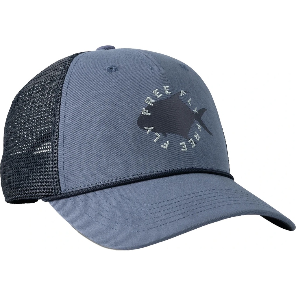 [000201987000000] Free Fly Men's Target Species Trucker Hat (Navy)