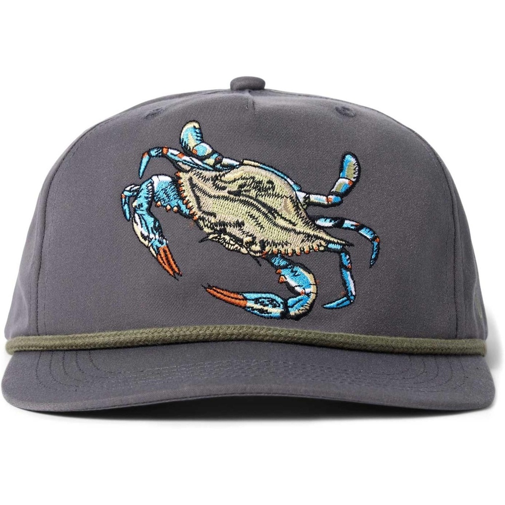 [000202055000000] Duck Camp Men's Grandpa Blue Crab Hat (Charcoal)