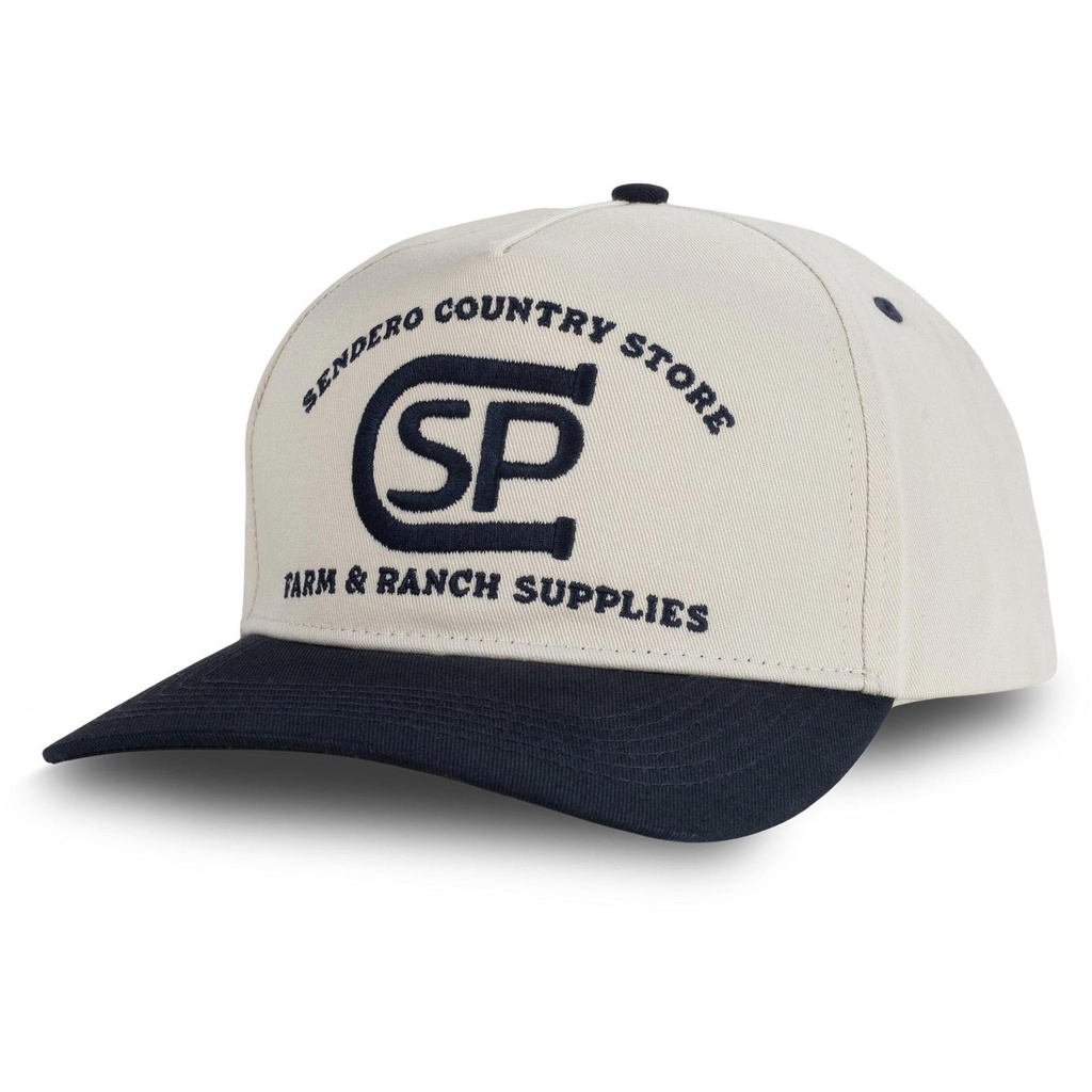[000202096000000] Sendero Men's Ranch Supplies Hat (Cream/Navy)