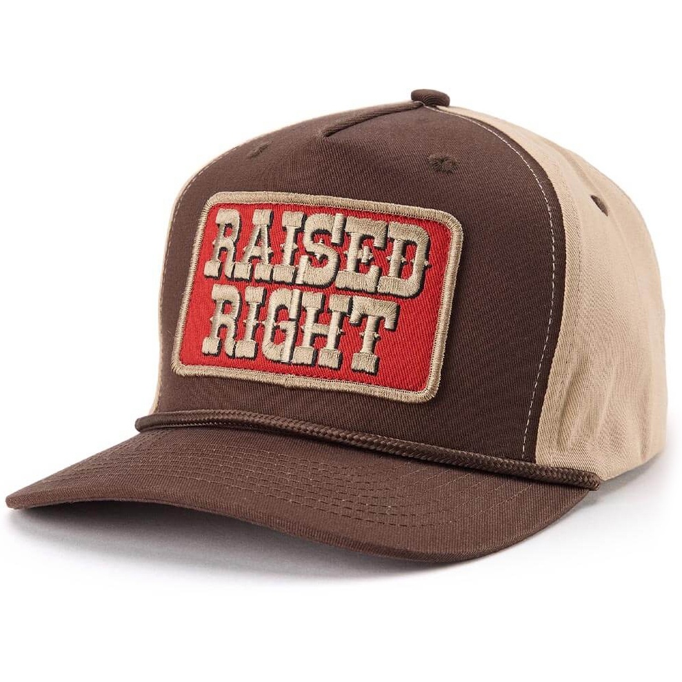 [000202121000000] Seager Raised Right Trucker Snapback (Brown)