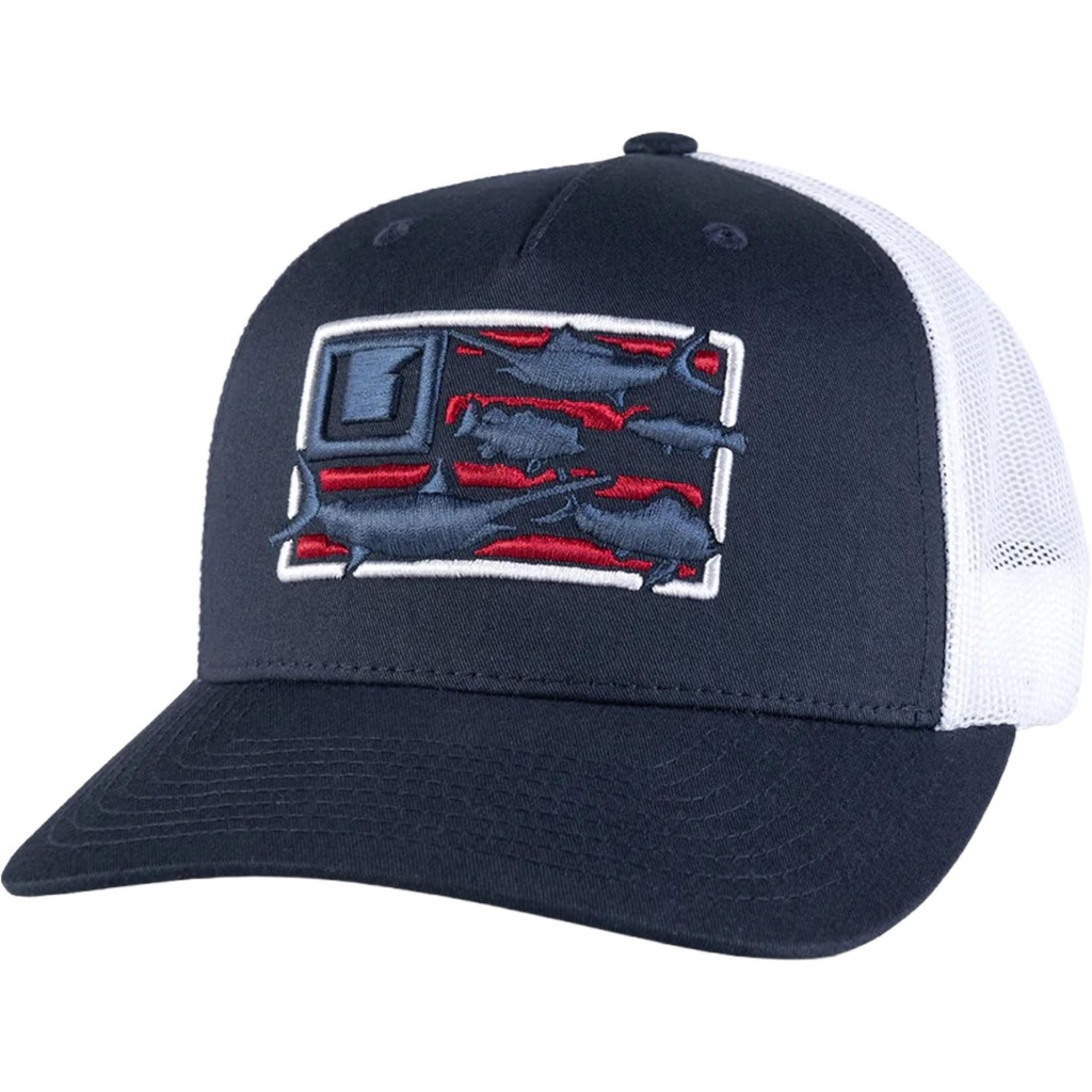 Huk Men's Trophy Flag Trucker Hat