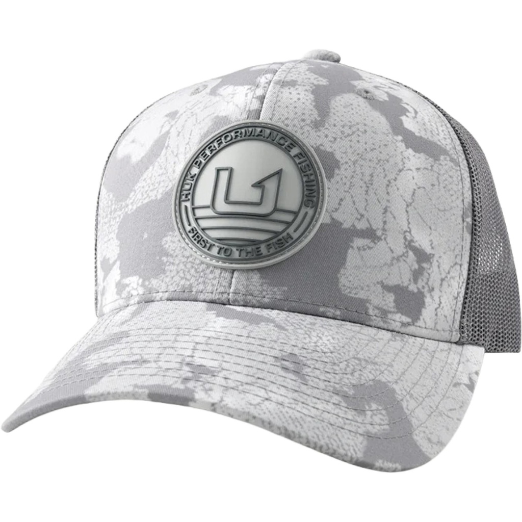 Huk Men's KC Printed Circle Patch Trucker Hat