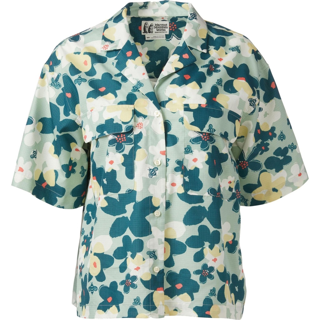 Marmot Women's Muir Camp Collar Novelty Short Sleeve Shirt