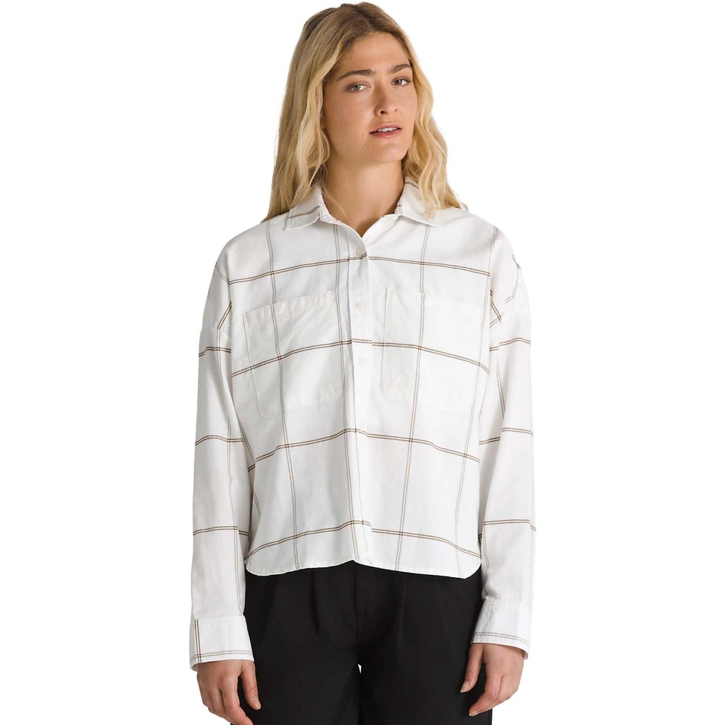 [000202993000000] Vans Women's Antica Boxy LS Shirt (S)
