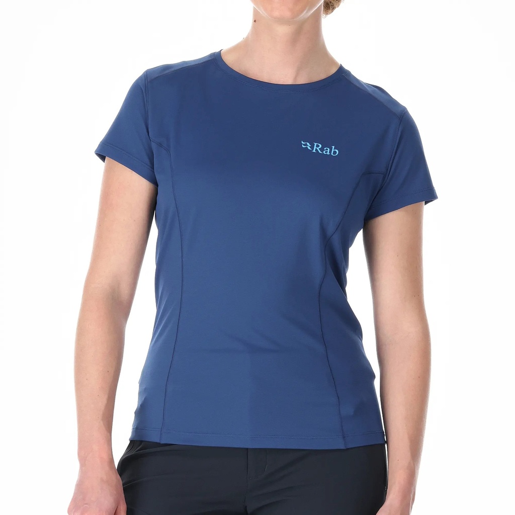 [000203003000000] Rab Women's Force T Shirt (Nightfall Blue, XS)