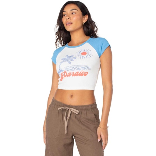 ROXY Women's Paraiso Cropped T Shirt