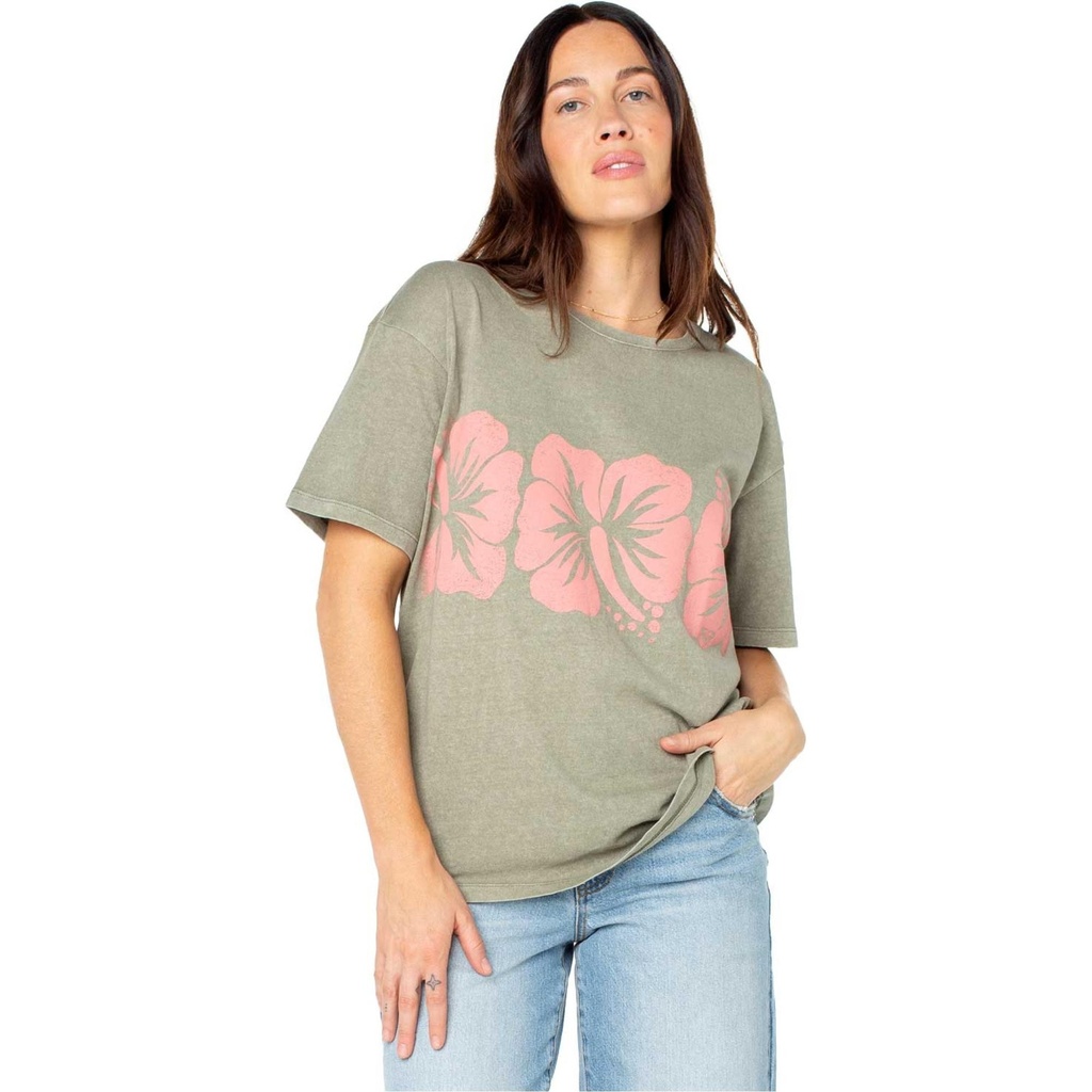 ROXY Women's Flower Block GBFC T Shirt