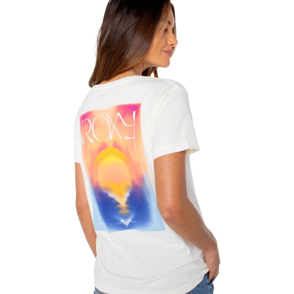 [000203077000000] ROXY Women's Sunset Realm Short Sleeve T-Shirt (XS)
