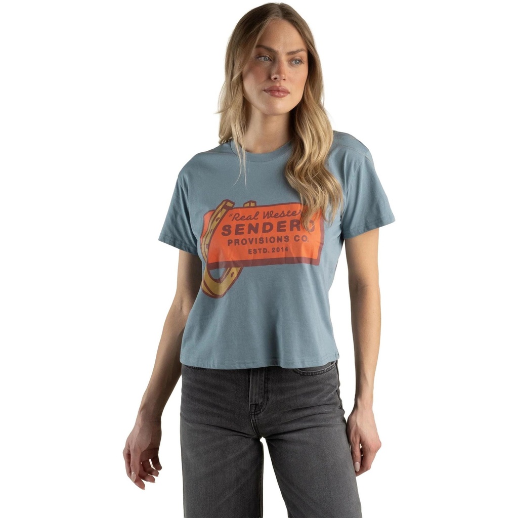 [000203090000000] Sendero Women's Real Western Boxy Short Sleeve T-Shirt (XS)