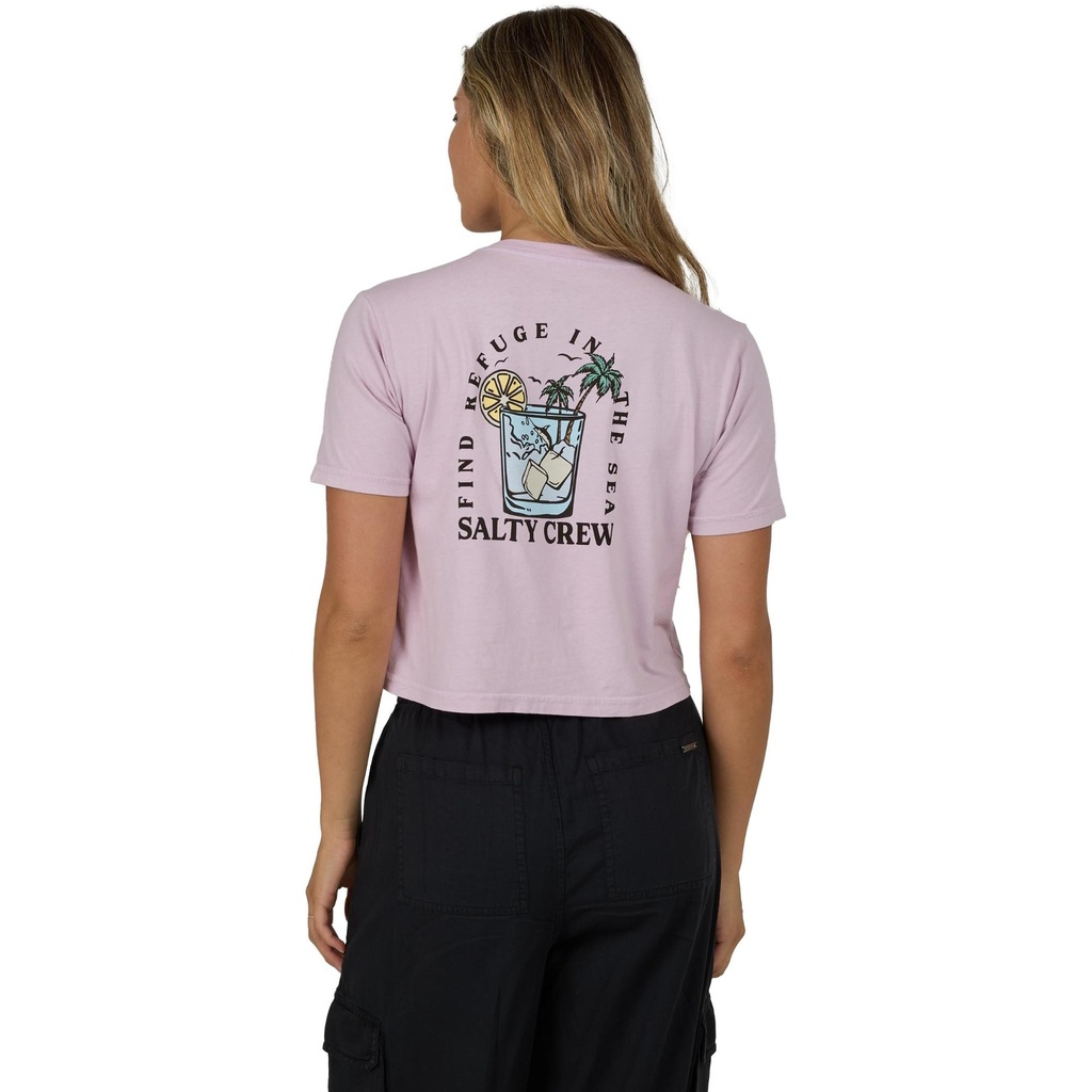 [000203533000000] Salty Crew Women's Ocean Spray Crop T Shirt (XS)