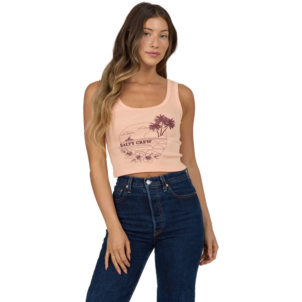 [000203536000000] Salty Crew Women's Out To Sea Tank (XS)
