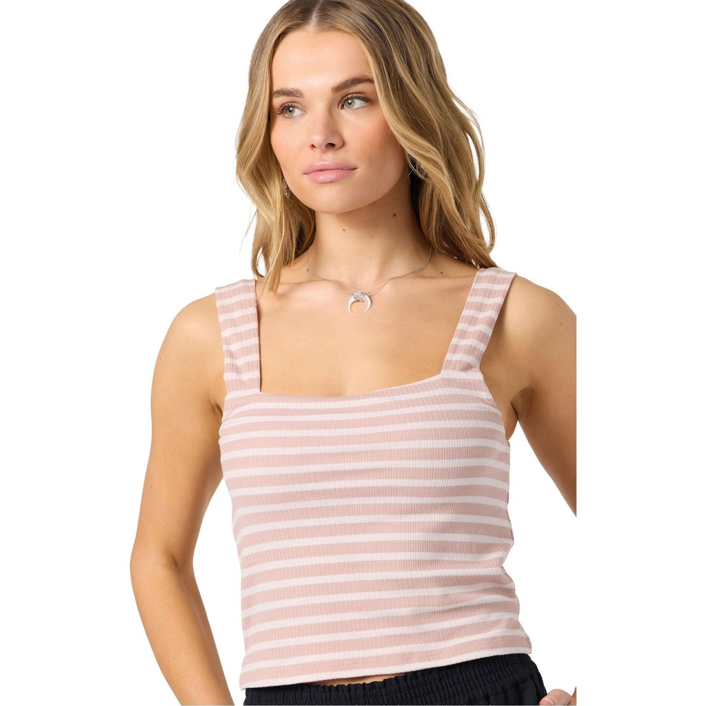 [000204326000010] O'Neill Women's Vanessa Mini Stripe Tank (Rose, XXL)