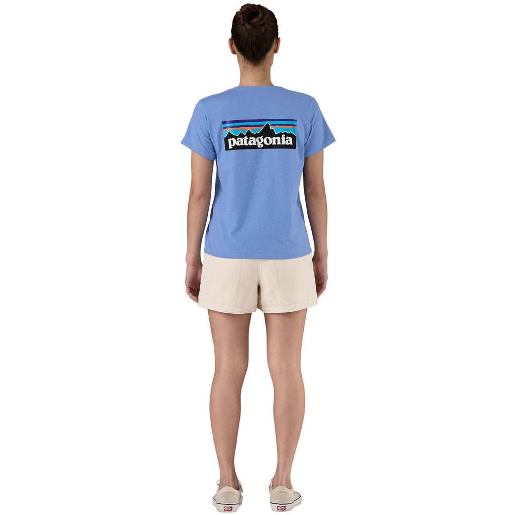[000204396000011] Patagonia Women's P-6 Logo Responsibili-Tee Shirt (Abundant Blue, S)