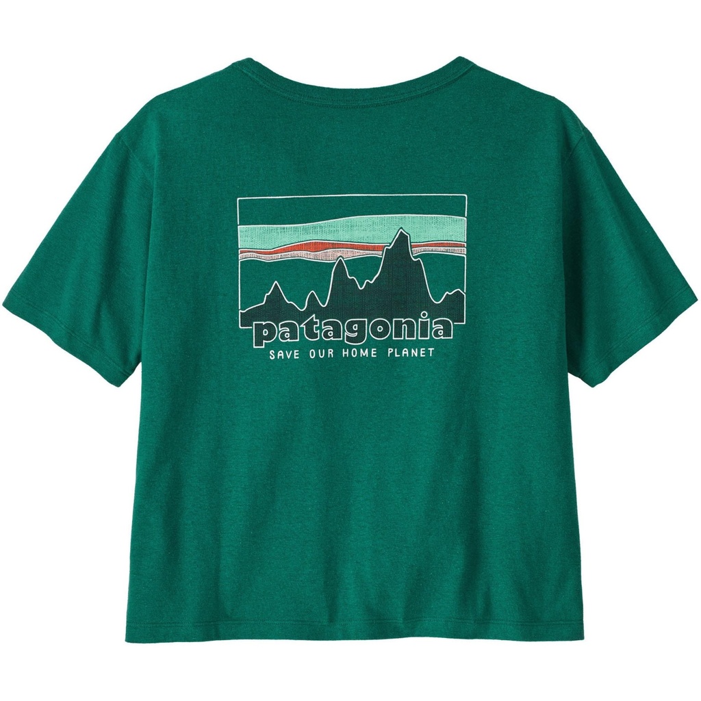 [000204403000000] Patagonia Women's '73 Skyline Easy Cut Responsibili-Tee Shirt (Green, XS)