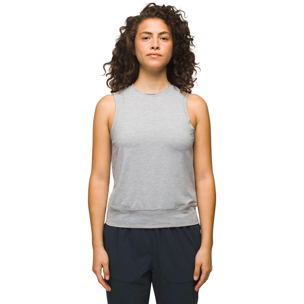 [000204472000000] prAna Women's Sol Searcher Tank Top (Heather Grey, S)