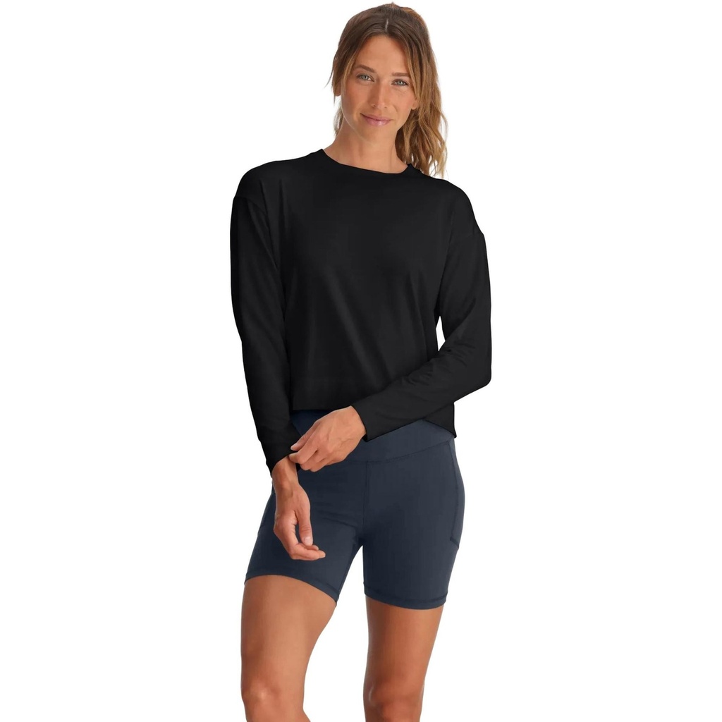 Bamboo Shade Crossover Long Sleeve Shirt