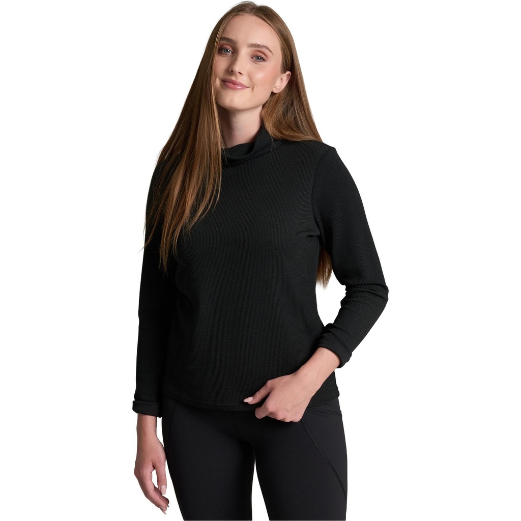 [000205257000000] Remi Long Sleeve Pullover Shirt (Black, XS)