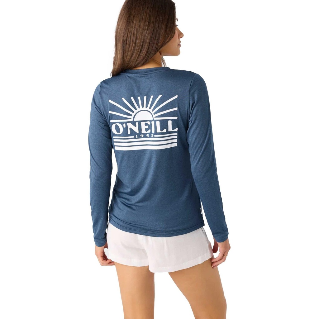 [000205569000000] O'Neill Women's Breezy UPF Long Sleeve Shirt (Navy Heather, XS)