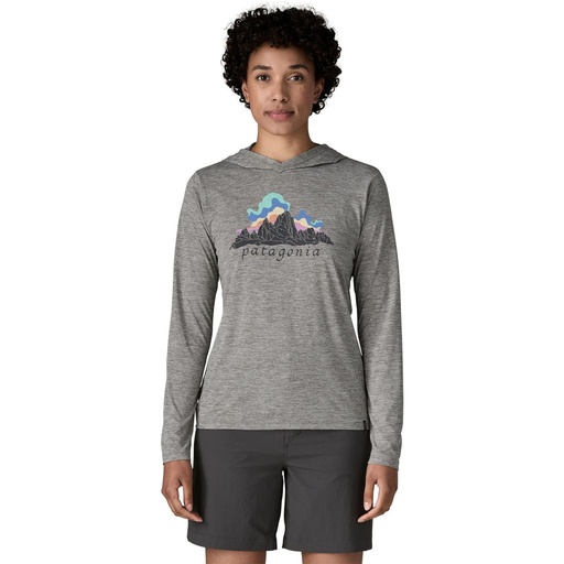 Patagonia Women's Capilene Cool Fitz Roy Nimbus Daily Hoody