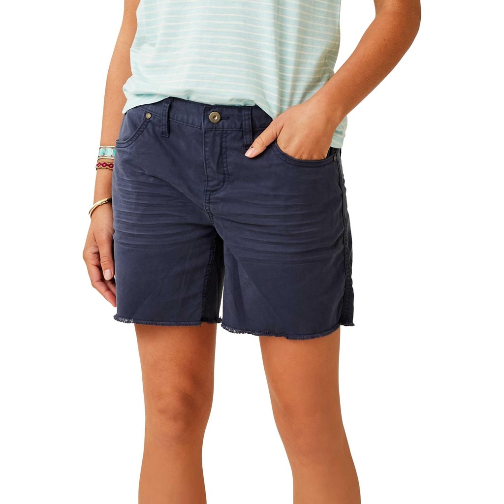 [000206053000024] Carve Designs Women's Oahu 6" Twill Shorts (Navy, 4)