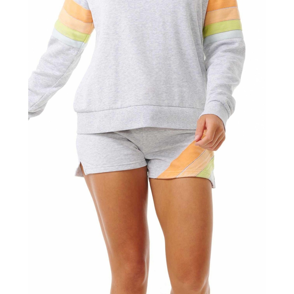 [000206299000000] Rip Curl Women's Surf Revival Fleece Shorts (Light Grey Marle, S)