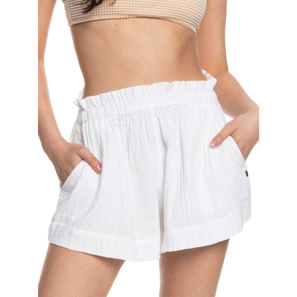[000206387000000] ROXY Women's What A Vibe Shorts (Snow White, S)