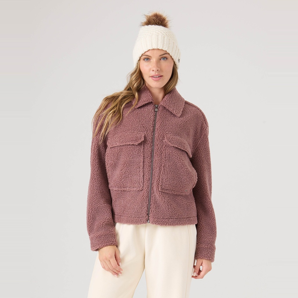 ROXY Women's Amelia Cropped Boucle Jacket