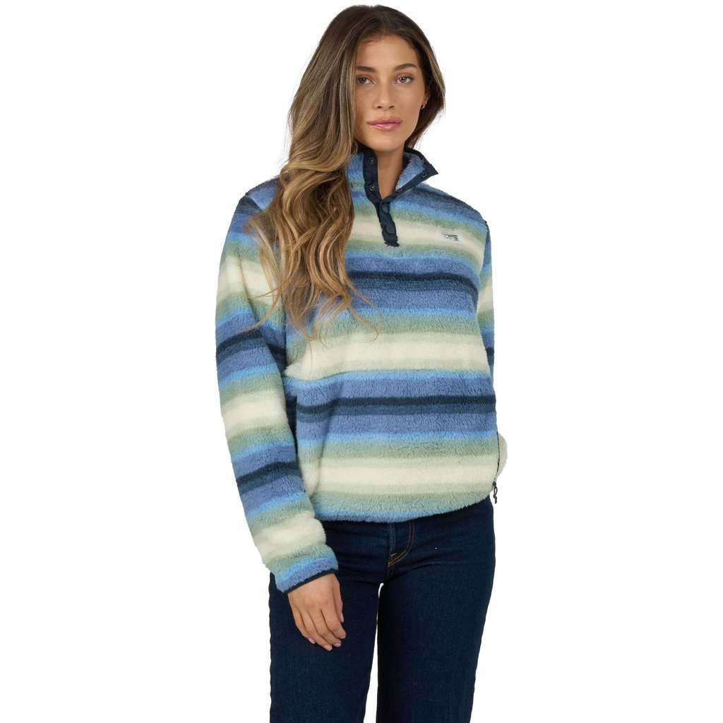 [000206509000002] Salty Crew Women's Calm Seas Pullover (Blue Horizon, S)
