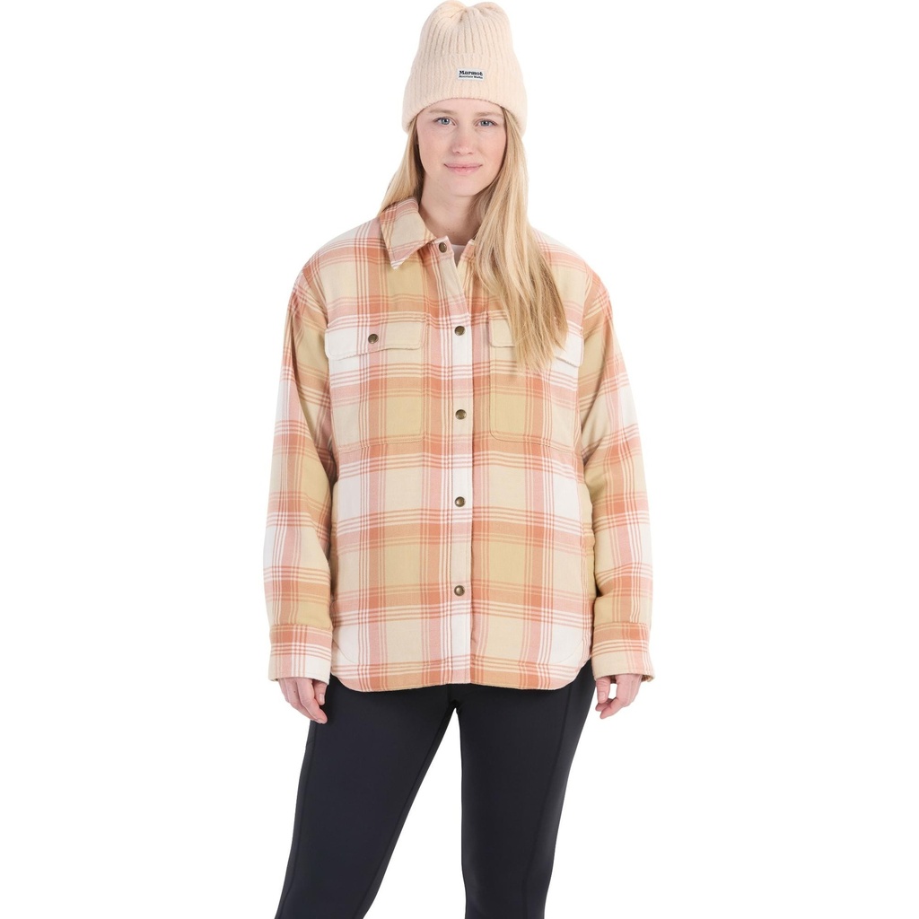 [000206542000000] Marmot Women's Ridgefield Sherpa-Lined Flannel Jacket (S)