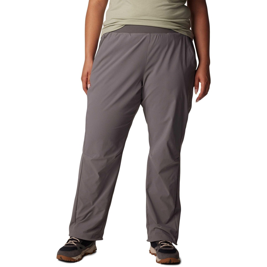 [000206847000000] Columbia Women's Leslie Falls Plus Size Pants (City Grey, 1X)