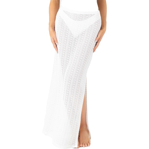 ROXY Women's Crochet Pull On Long Skirt