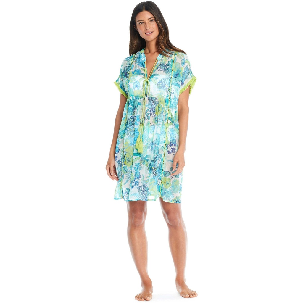 [000207231000000] Bleu Rod Beattie Women's Whats New Pussycat Chiffon Short Dress (S)