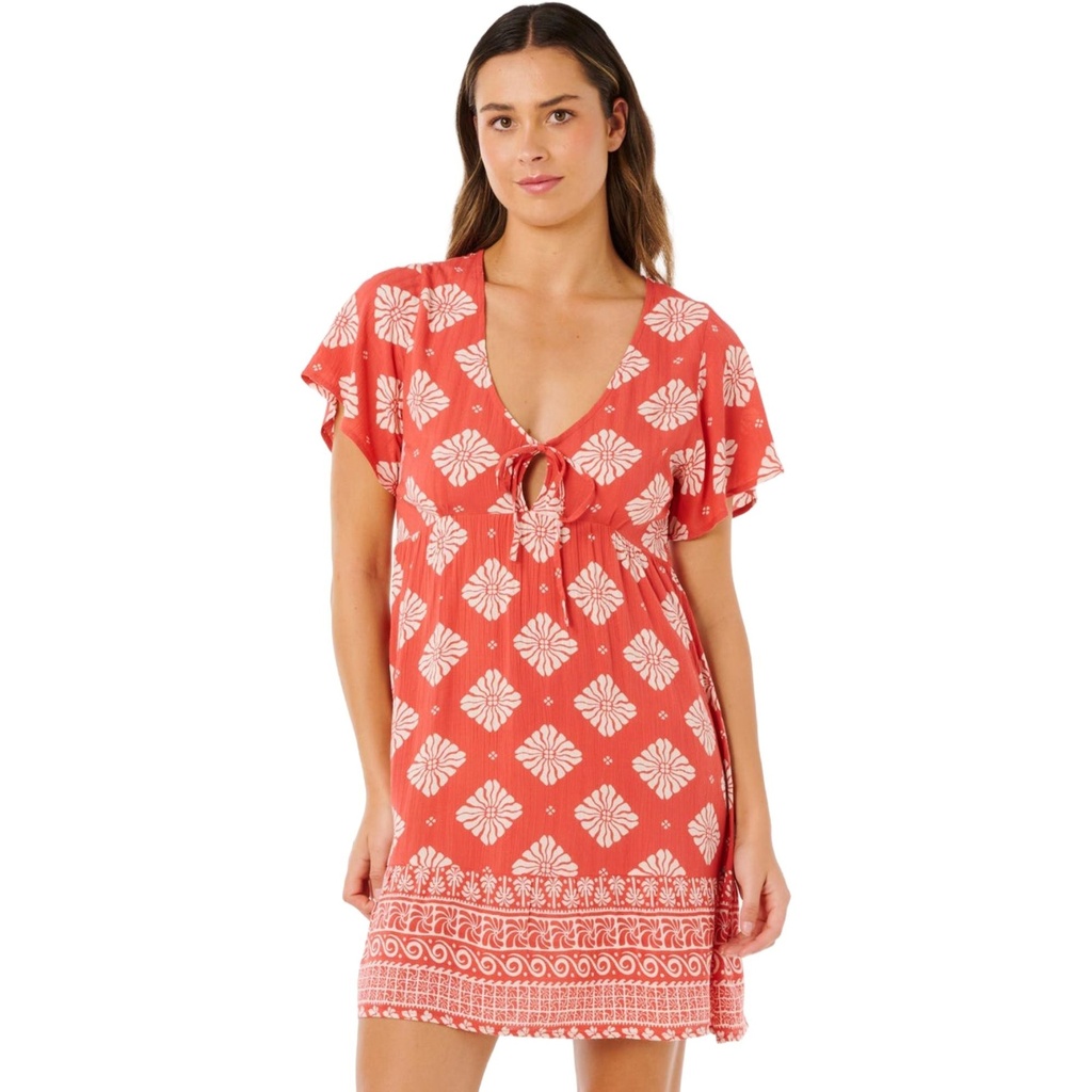 Rip Curl Women's Ventura Tiered Short Sleeve Dress