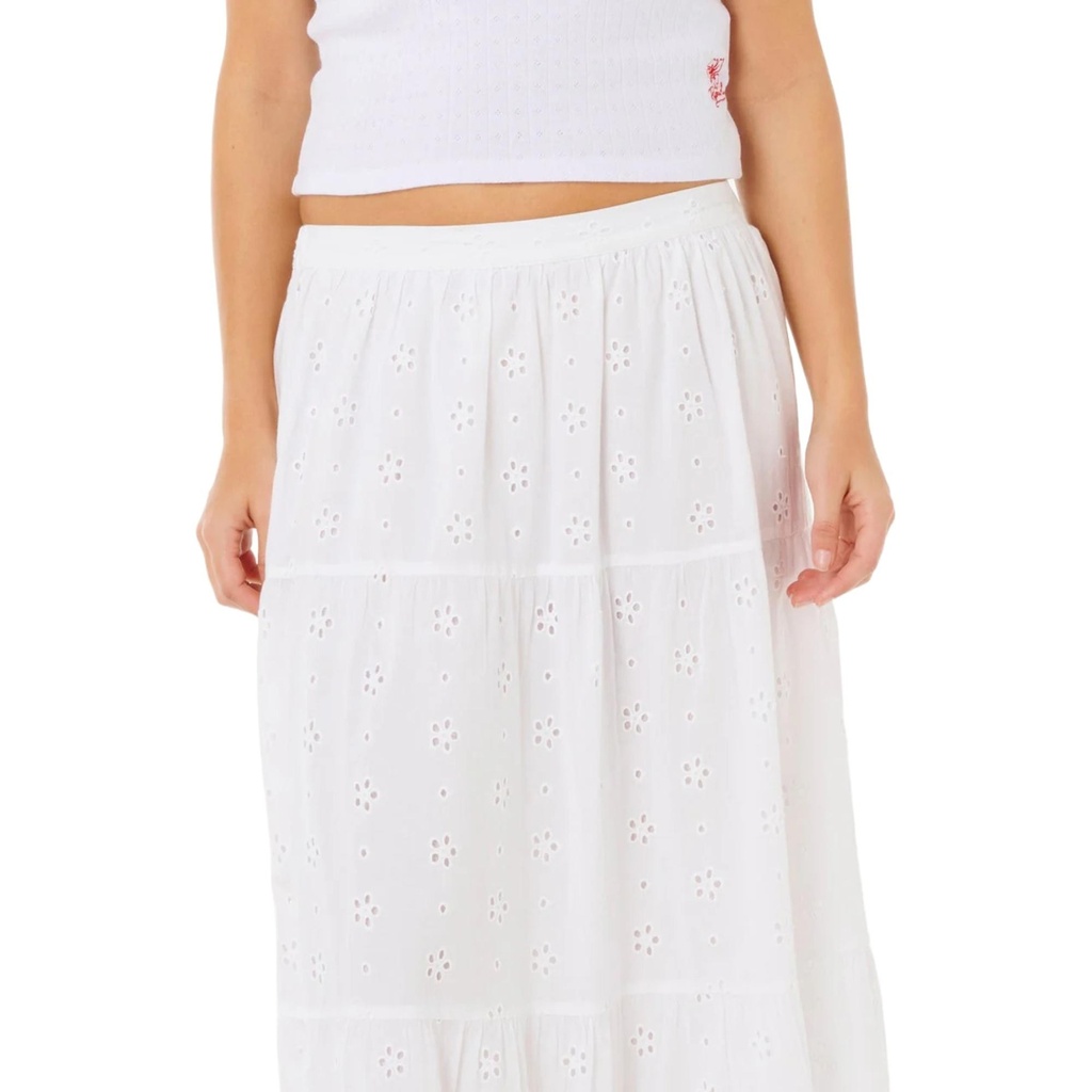[000207773000000] Rip Curl Women's Oasis Broderie Maxi Skirt (XXS)