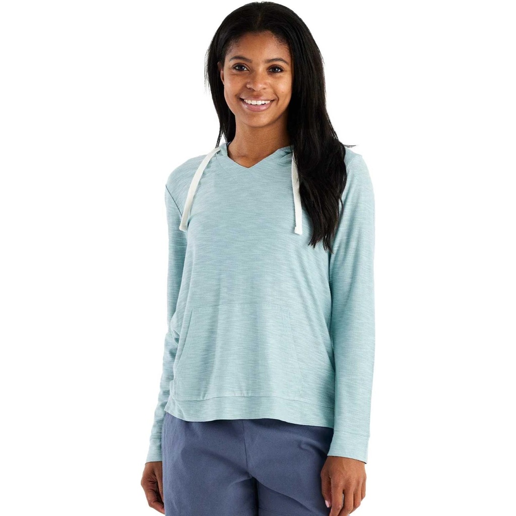 [000207935000000] Free Fly Women's Bamboo Slub Hoodie (Ocean Mist, XS)