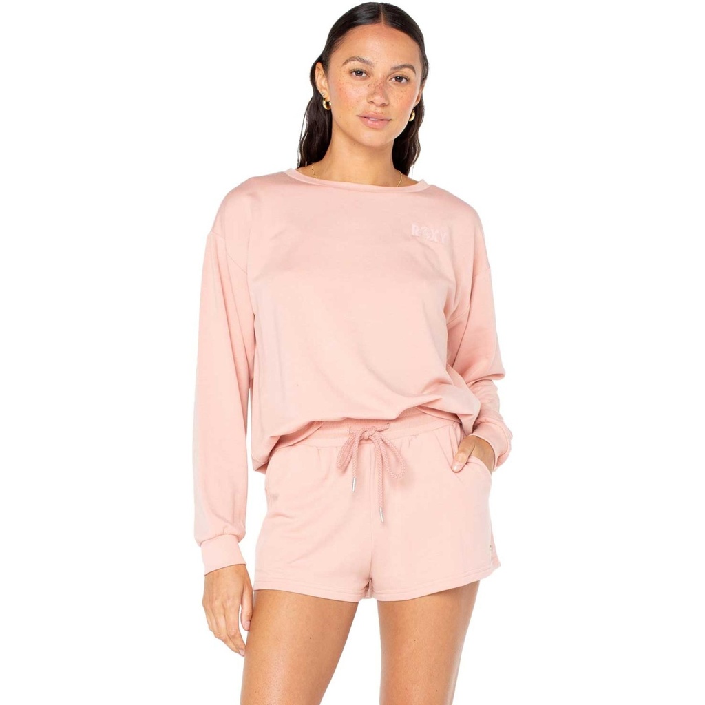 [000207945000000] ROXY Women's Surfing by Moonlight Crewneck Sweatshirt (Amaranth Solid, XS)