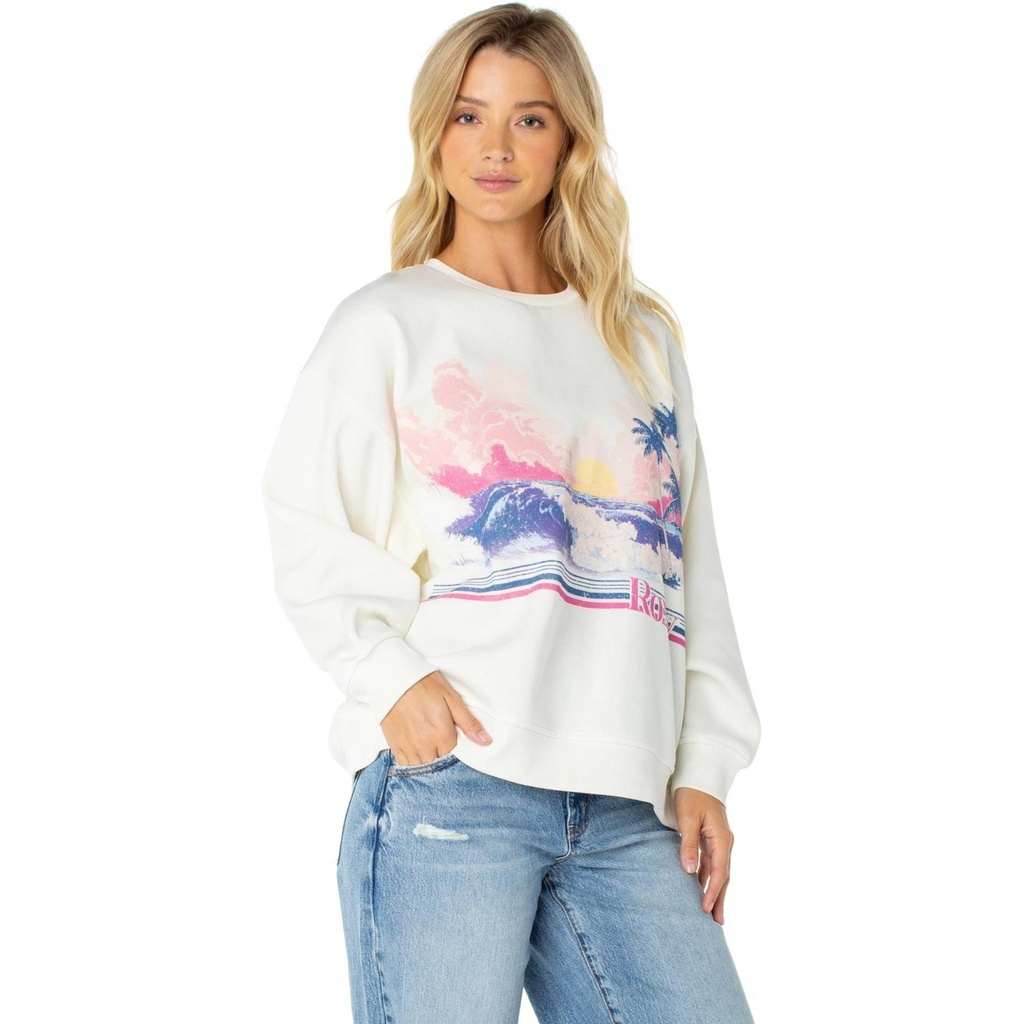 ROXY Women's Morning Stroll Crewneck Sweatshirt